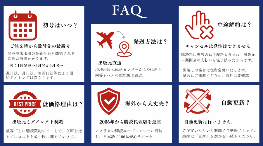 海外雑誌講読　FAQ　直送 BR